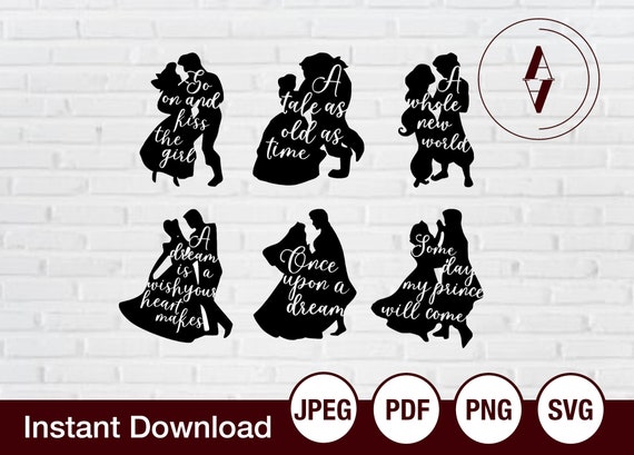 Download Couple Svg Disney Princess Svg Lovers Aladdin And Jasmine Etsy