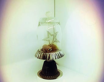 Raccoon decorative glass orb