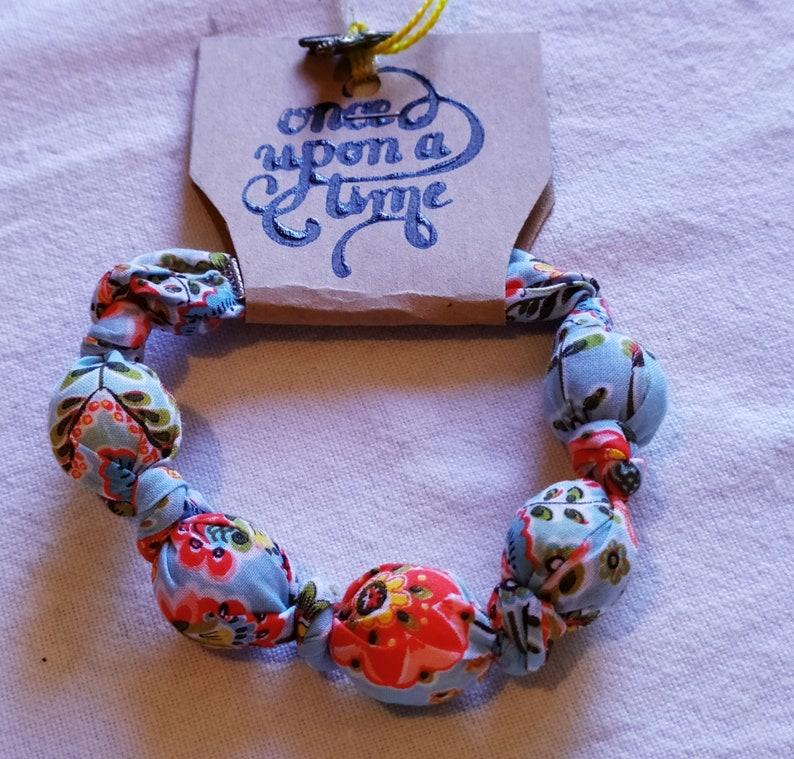 Alice in Wonderland theme Fabric bracelet