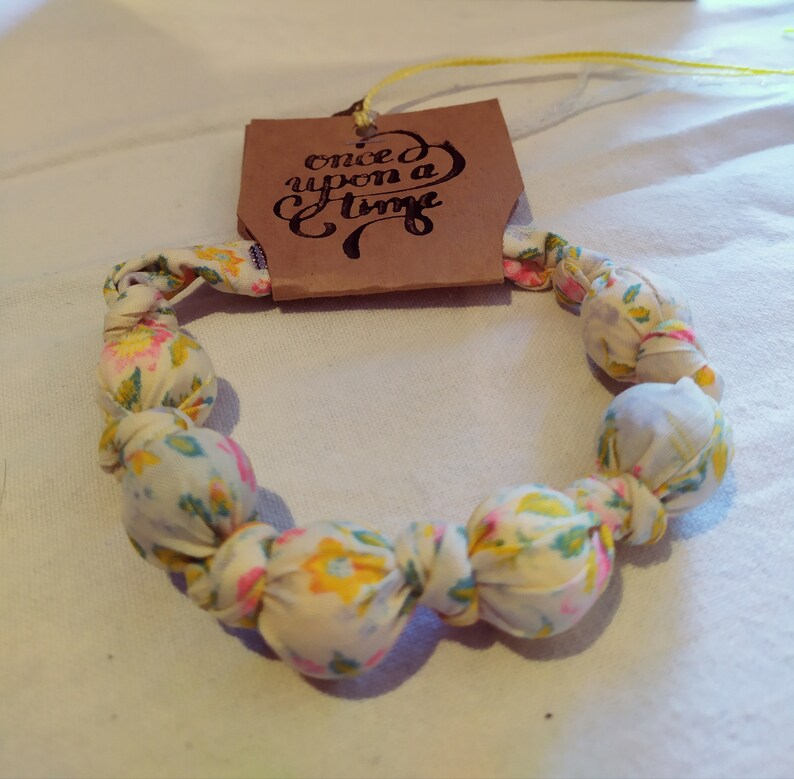 Alice in Wonderland theme Fabric bracelet