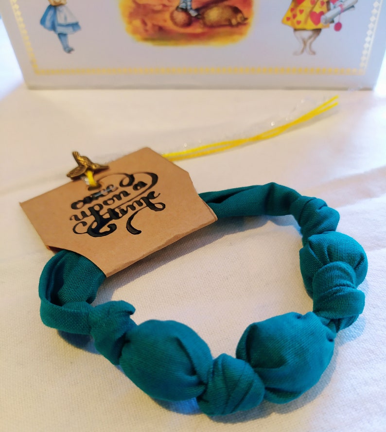 Alice in Wonderland theme Fabric bracelet
