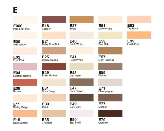 Copic Ciao Brushtip Markers E Skin Tones Perfect for Fashion