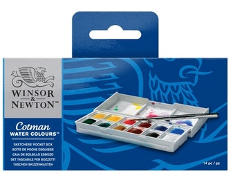 Winsor & Newton Cotman akvarellskissfickask