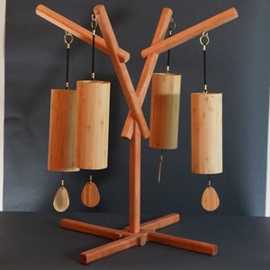 Koshi Chime, Single or Set of 4 Elements, Free Shipping with optional Stand or Bag