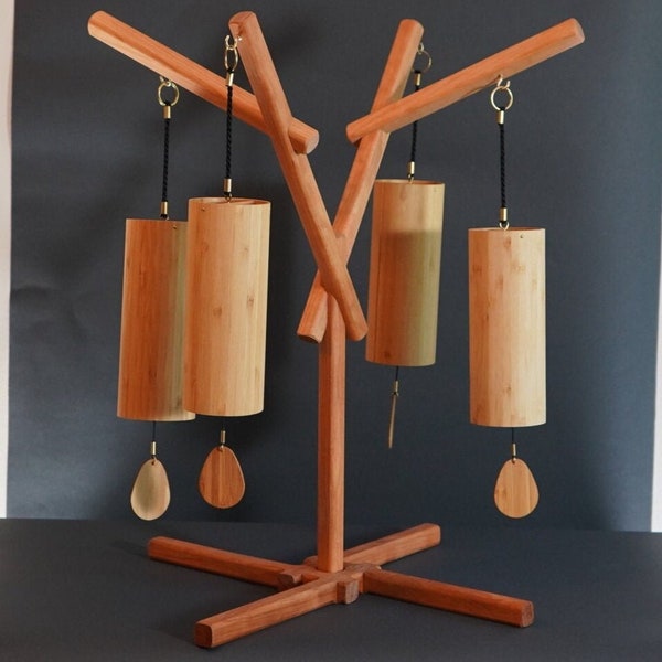 Koshi Chime, Single or Set of 4 Elements, Free Shipping with optional Stand or Bag