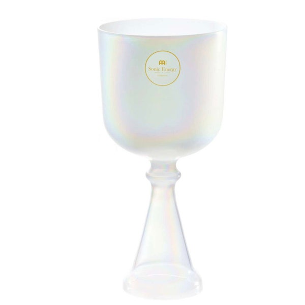 MEINL Sonic Energy Crystal Singing Chalice, 5.5"/14 cm, Note A4, Creamy, Brow Chakra
