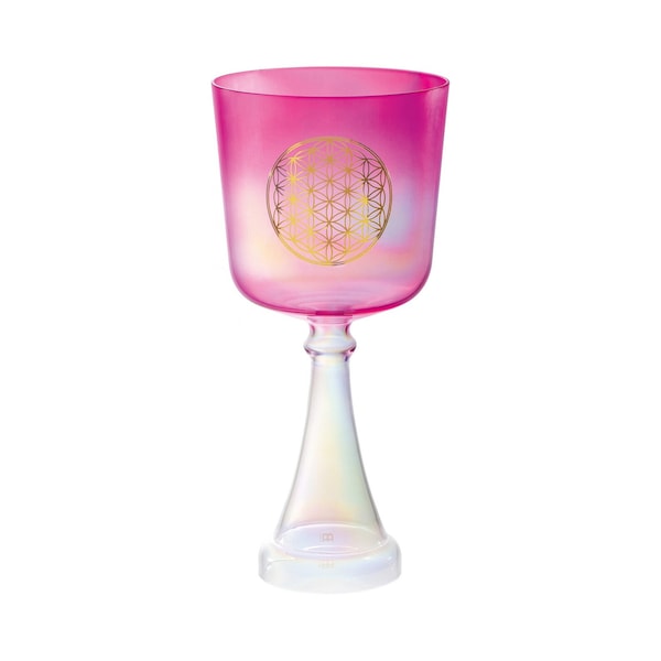 Meinl Pink Singing Crystal Chalice, 6", F Note, Heart Chakra, 440htz