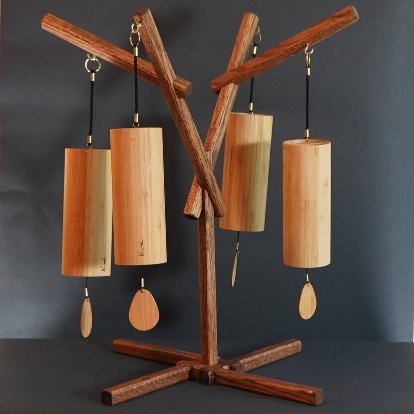 Set of 4 Koshi Chimes Free Shipping Optional Stand and Bag Etsy