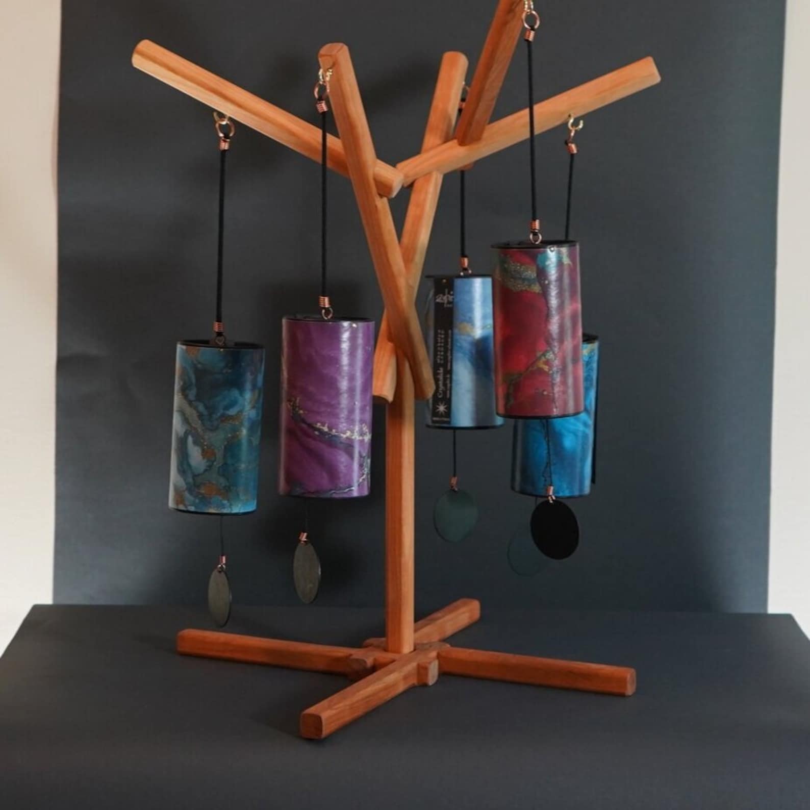 Cherry Wood Chime Stand for Koshi Zaphir Chimes or Other Etsy