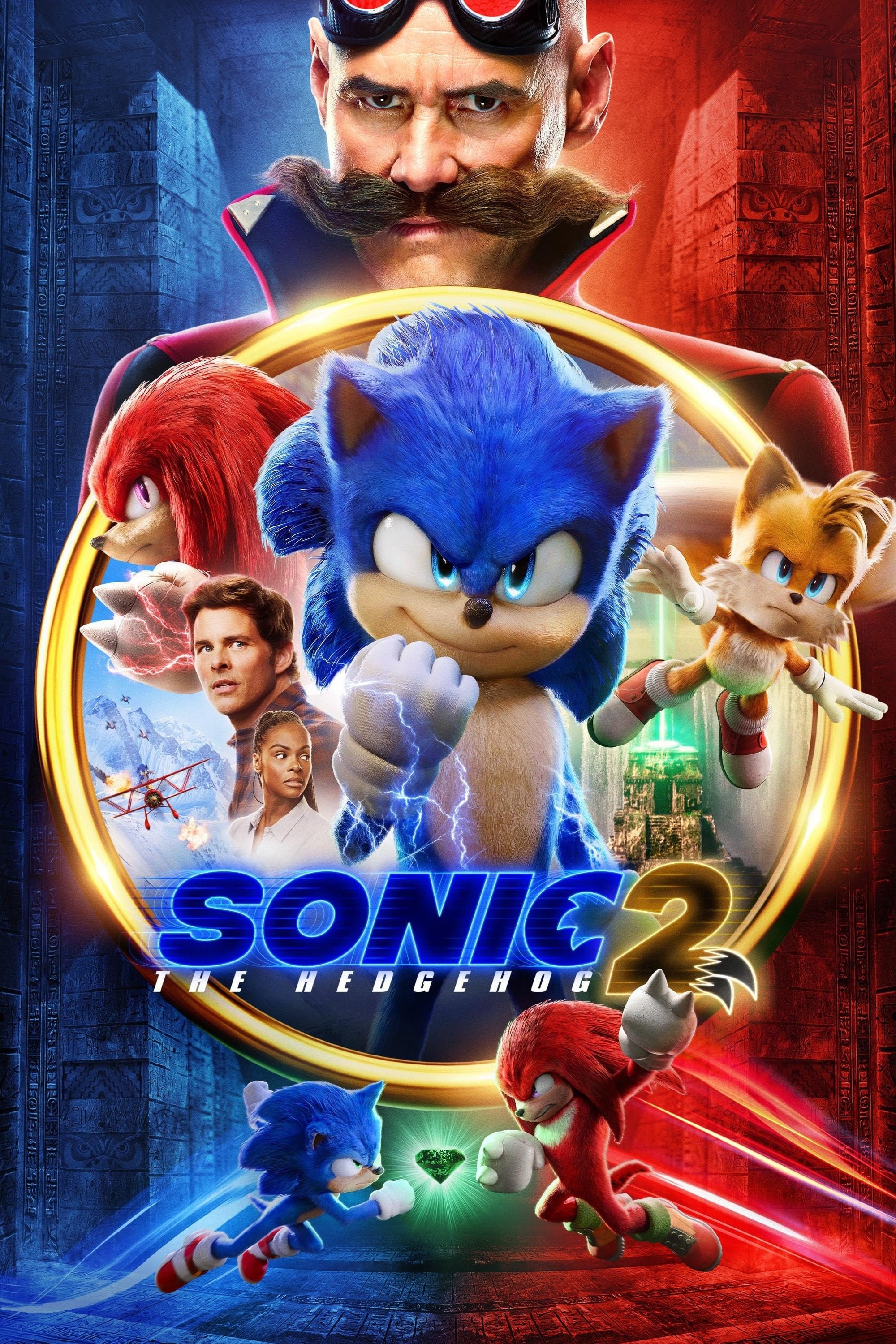 500074 Sonic the Hedgehog 2 Movie Cinema 36x24 WALL PRINT POSTER