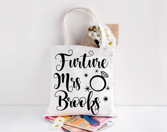 Future mrs tote, future mrs bag, bride to be, miss to mrs, personalised bag, Hen do tote bag personalised wedding hen party, gift for her