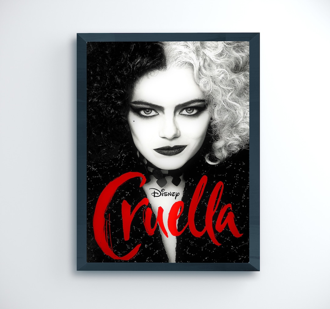 Cruella Poster Print Wall Art, Movie Films A5 A4 A3 A2 A1 Maxi ...