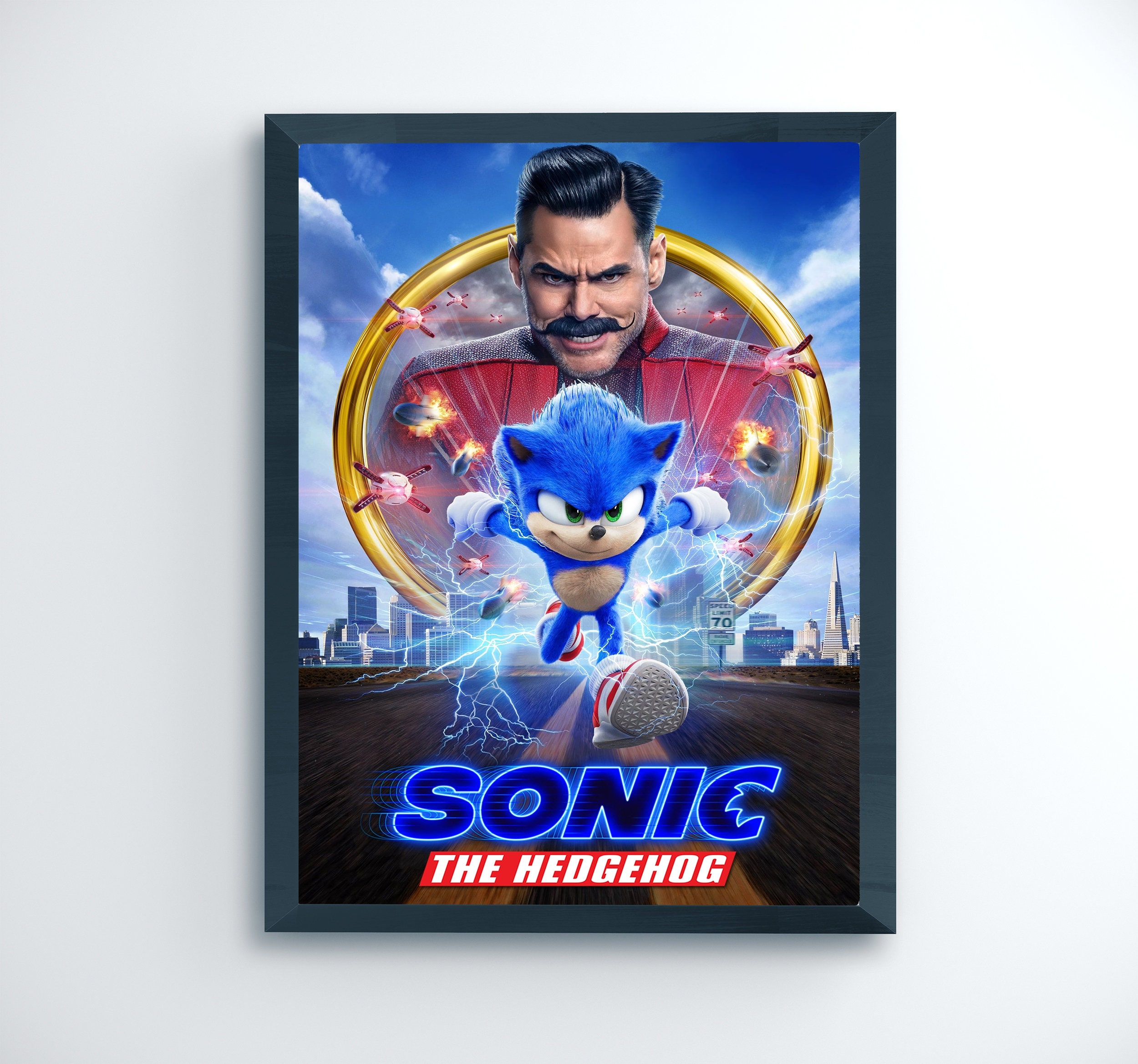 Sonic Movie Poster Print Film Wall Art Cinema A5 A4 A3 A2 A1 