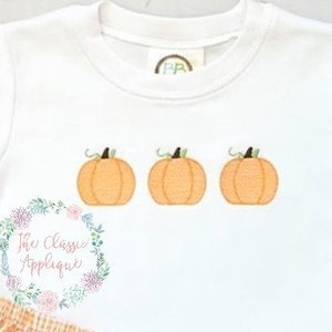 Herbst Herbst Skizze füllen, Licht füllen Kürbis Trio Maschine Stickerei Design-Datei