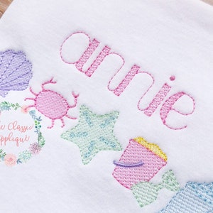 Annie Skizzenfüllung, Vintage-Stich, schnelle Maschinenstickerei Schrift in .75 Zoll, 1 Zoll und 1,25 Zoll