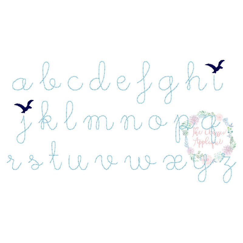 The Dino Bean Stitch, Vintage Stitch Font With Dinosaur Swashes Machine ...