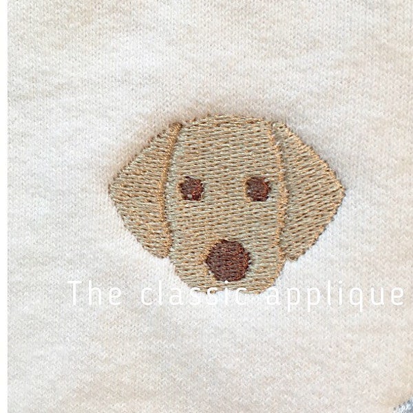 Mini point de remplissage chiot chien broderie fichier de conception en 1 pouce et 1,5 pouce