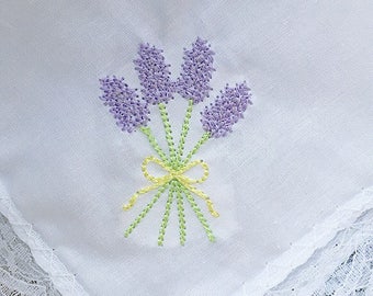 mini lavender bouquet with bow vintage stitch, quick stitch, sketch embroidery design file