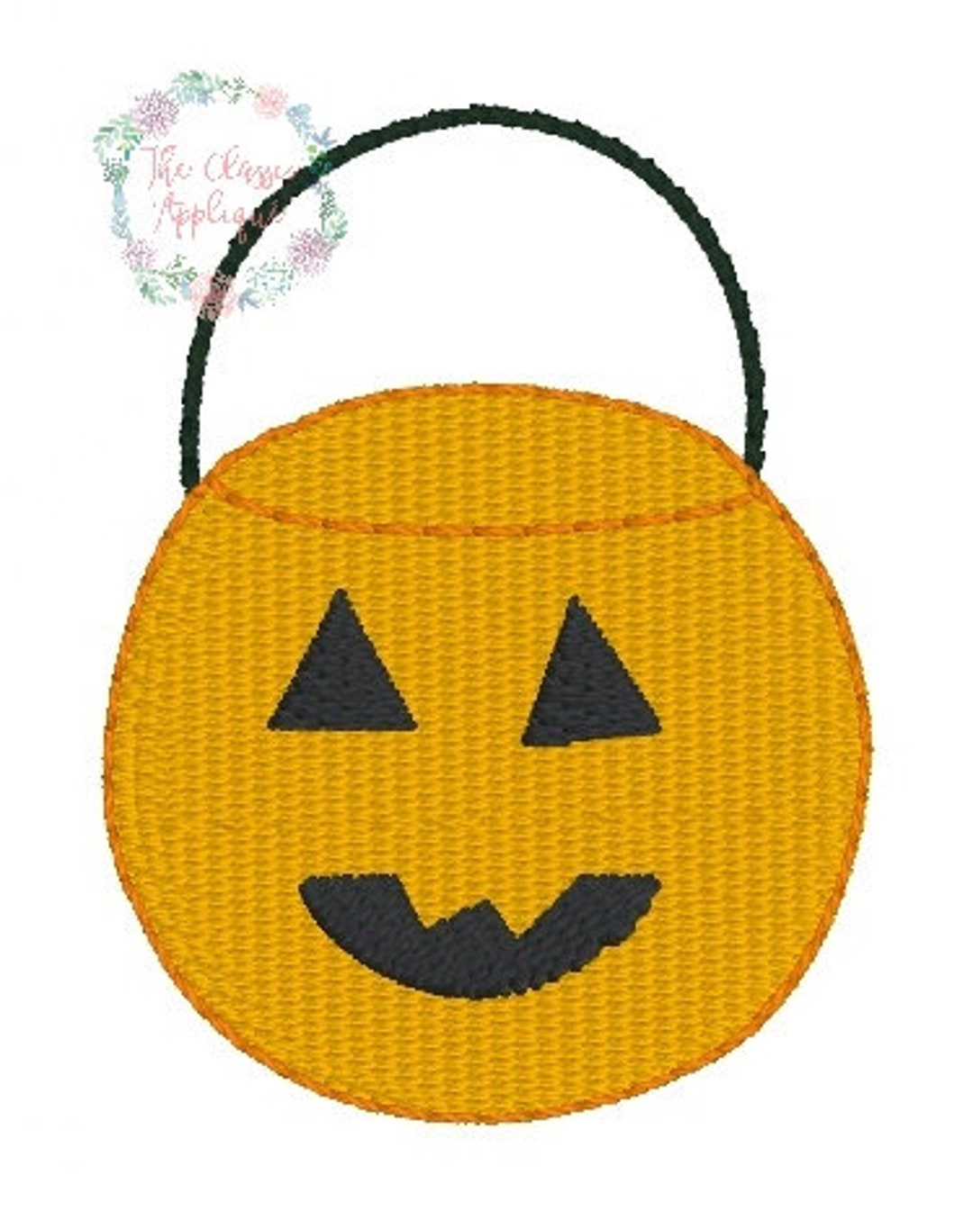 Halloween Jack O Lantern Mini Fill Stitch Machine Embroidery Design ...