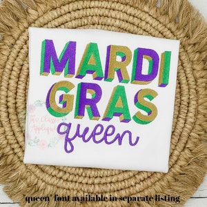 Three Color Block Print Fill Stitch Machine Embroidery Font by the ...