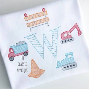 Build Your Own Construction Site sketch fill, light fill 5 separate, individual designs for embroidery