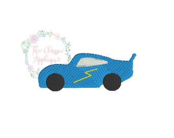 Auto da corsa mini riempire punto macchina ricamo file di design