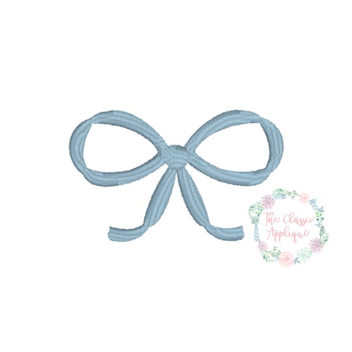 Mini Bow Machine Embroidery Design Etsy