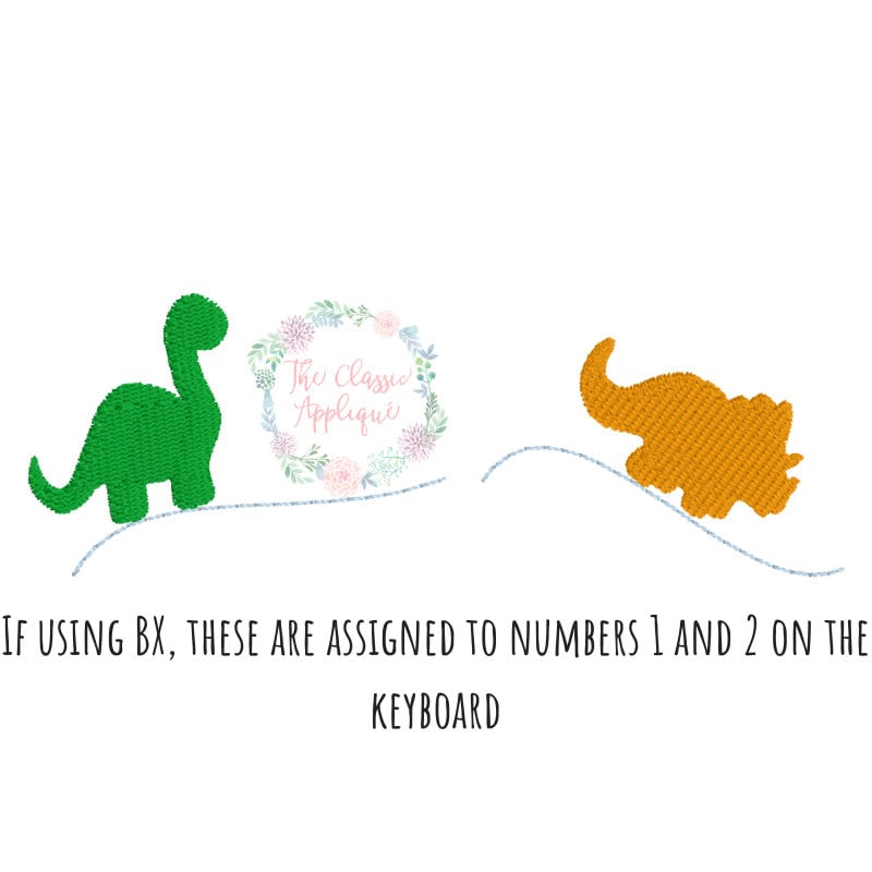 The Dino Bean Stitch, Vintage Stitch Font With Dinosaur Swashes Machine ...