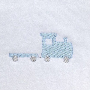 mini fill stitch embroidery train for adding on a design embroidery design file