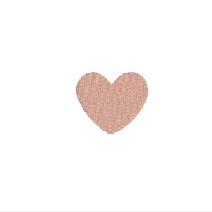 mini fill stitch single heart embroidery design file in 1 inch, 1.5 inch, and 2 inch