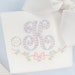 vintage, heirloom inspired bow with floral accents monogram frame embroidery design file in 4.5 and 5.5 inch 