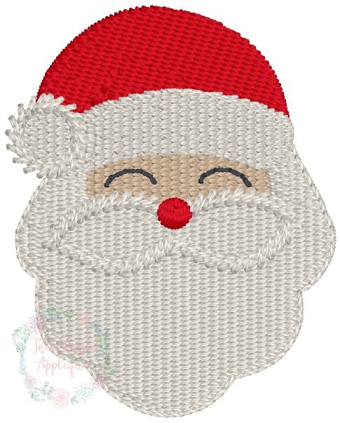 Santa Claus mini fill stitch machine embroidery design file