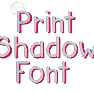 Better Together print shadow satin stitch font machine embroidery design file
