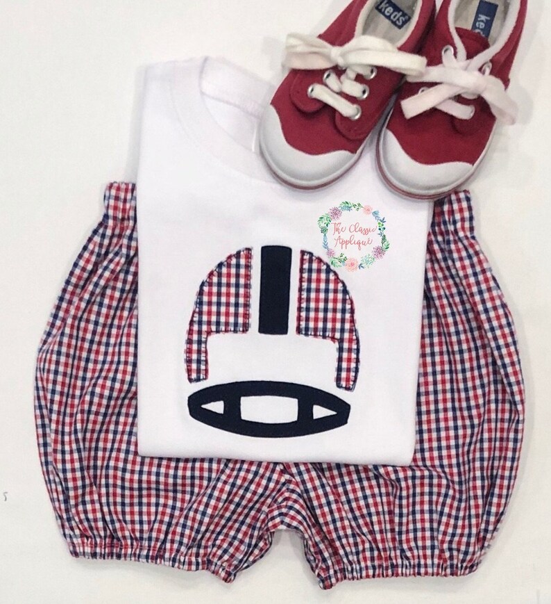 Football helmet blanket stitch applique deign file for Etsy