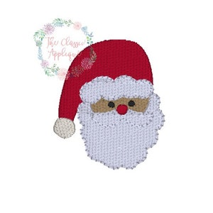 Christmas Santa Claus mini fill stitch, Christmas mini, Christmas embroidery, machine embroidery design in three sizes