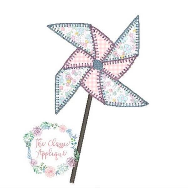 Pinwheel Applique Etsy