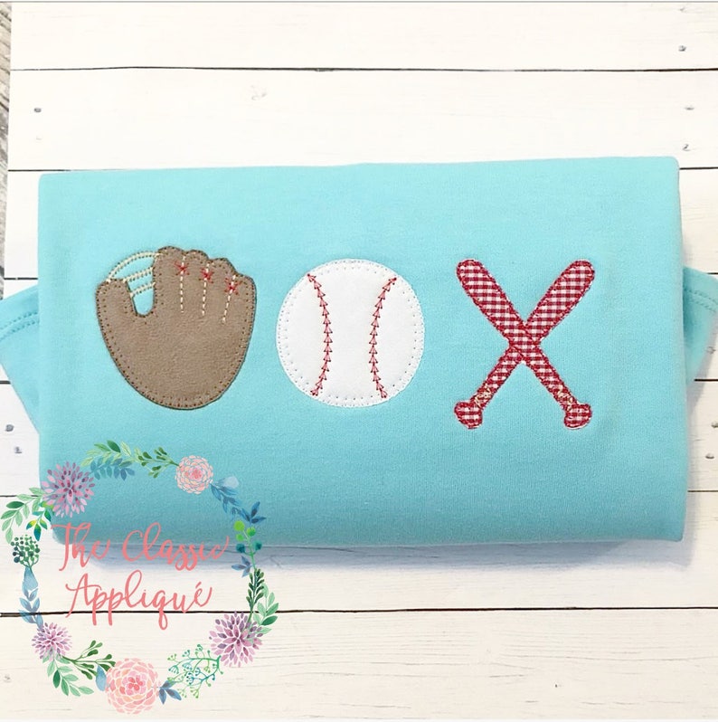Baseball Glove Baseball Baseball Bats Blanket Stitch Etsy