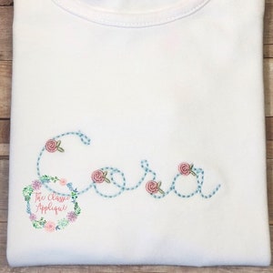 mini single rosebud, rosette with leaves machine embroidery design file in .25 inch, .5 inch, and .75 inch