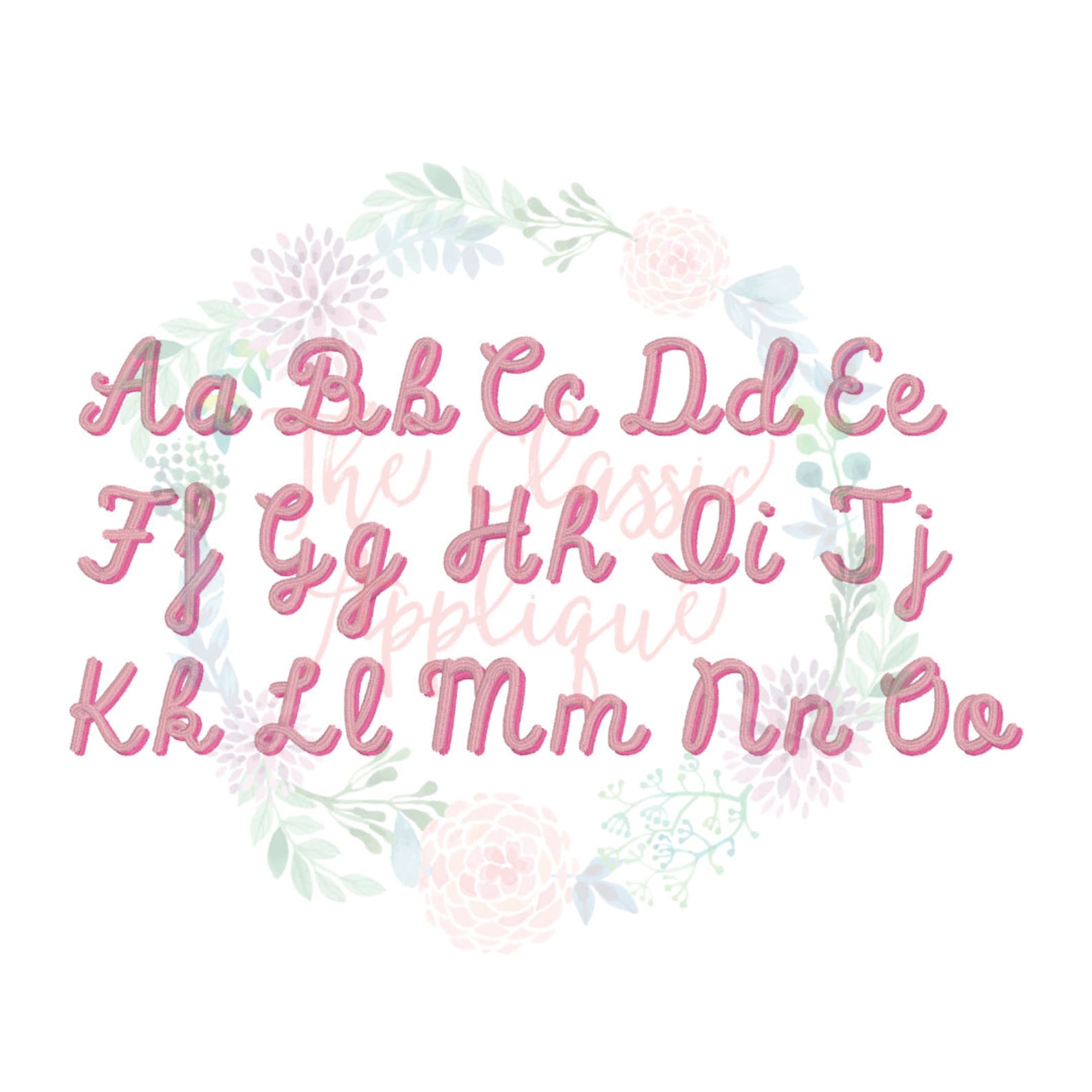 The Spirit Font Layered, Shadow Satin Stitch Cursive Font for Machine ...