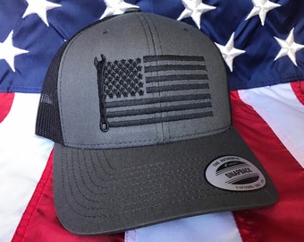 Custom Snapback Hats for Men /& Women Mechanic Wrench Embroidery Cotton Snapback