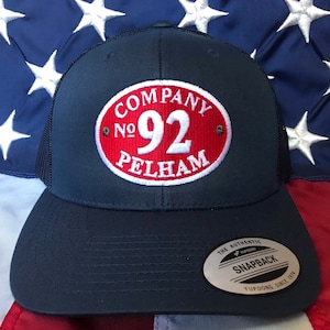 Free personalization, Custom oval Patch embroidered cap, firefighter station embroidered hat