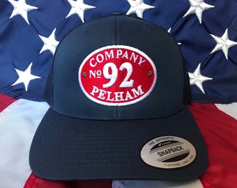 Free personalization, Custom oval Patch embroidered cap, firefighter station embroidered hat