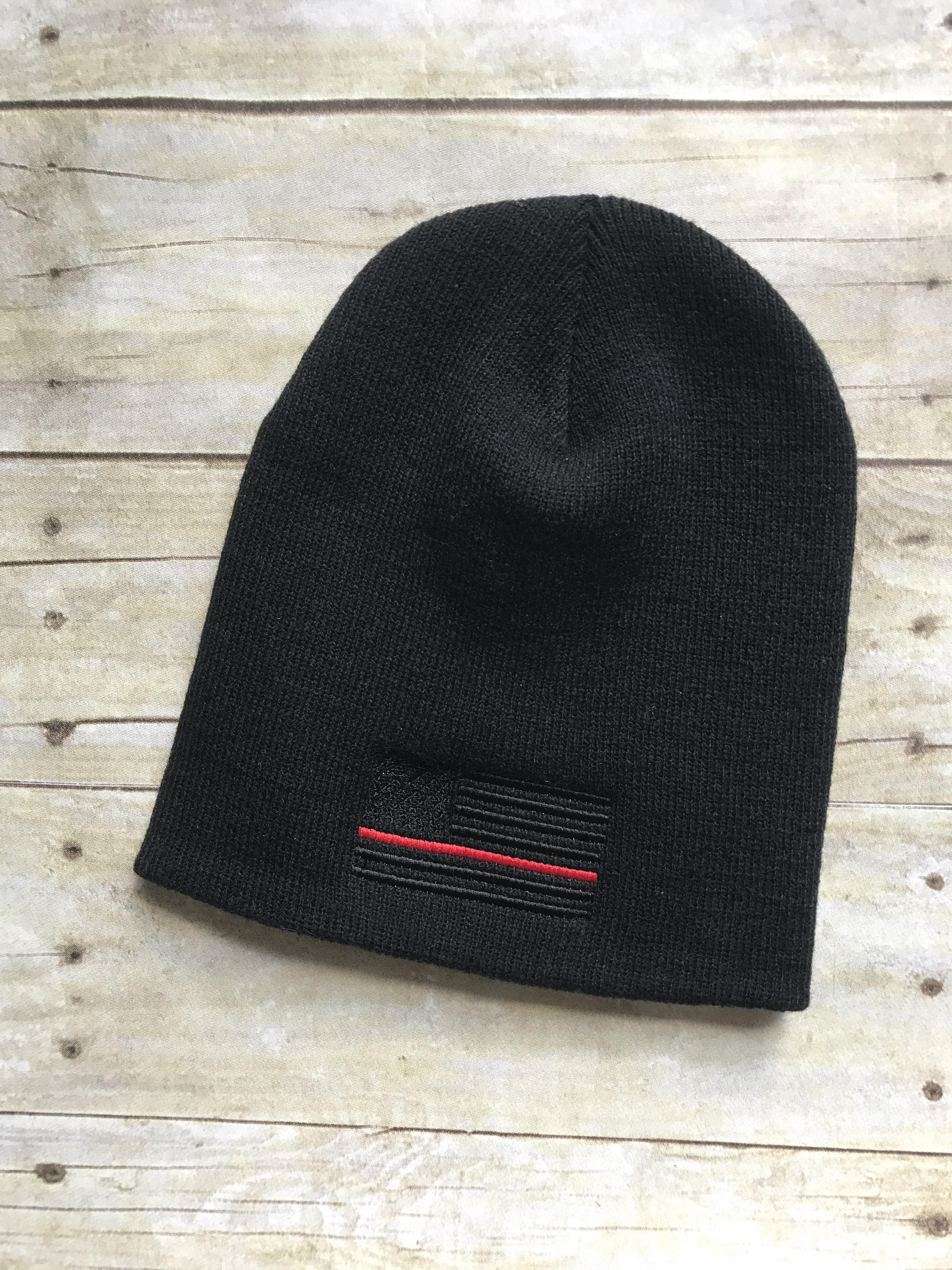 cuff beanie, fire station flag beanie hat