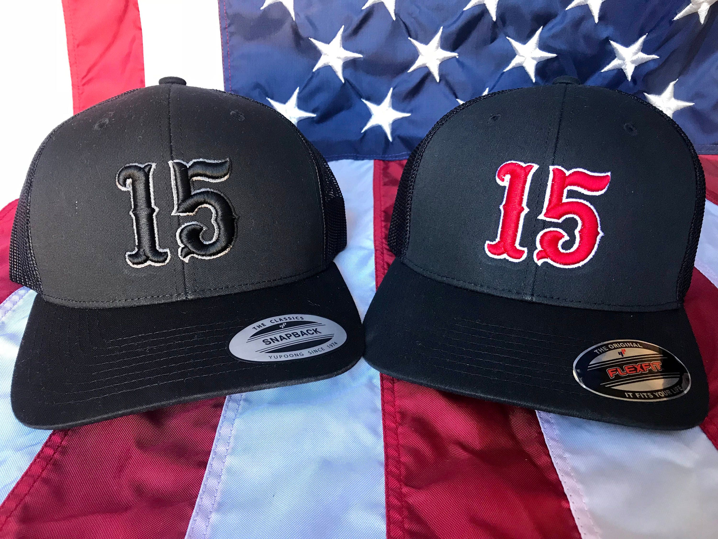 baseball hats with numbers