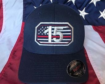 Free personalization Thin red line Fire fighter station American flag passport sheild hat, fire cap, custom fire department station hat