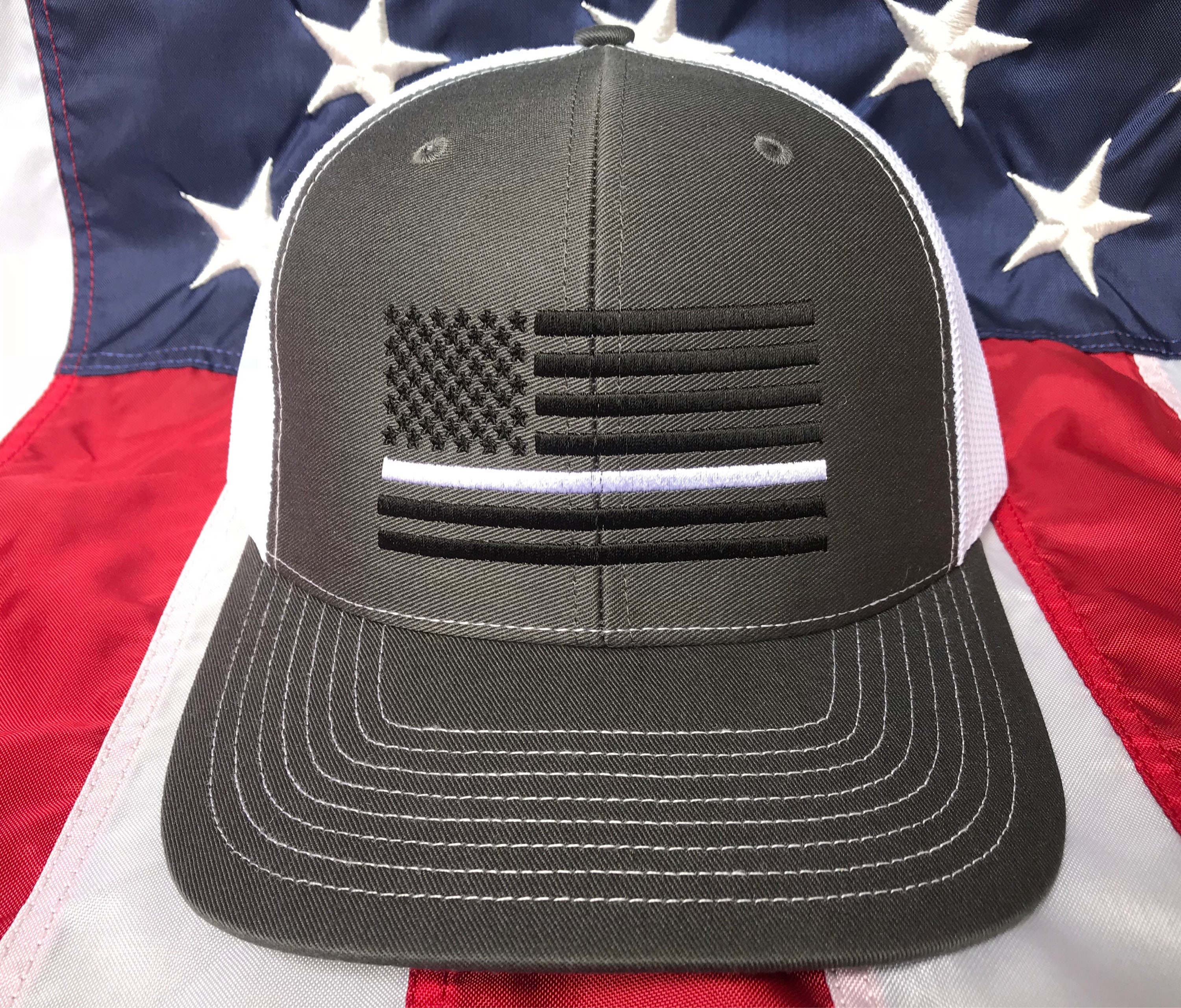 Free personalization, Thin white line hat, American flag hat, baseball ...
