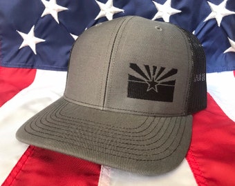 Any colors Arizona flag, AZ embroidered hat, Arizona flag side panel hat