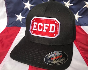 Free personalization, custom fire department passport red shield fire fighter embroidered hat, firefighter gift, custom fire deparment hat