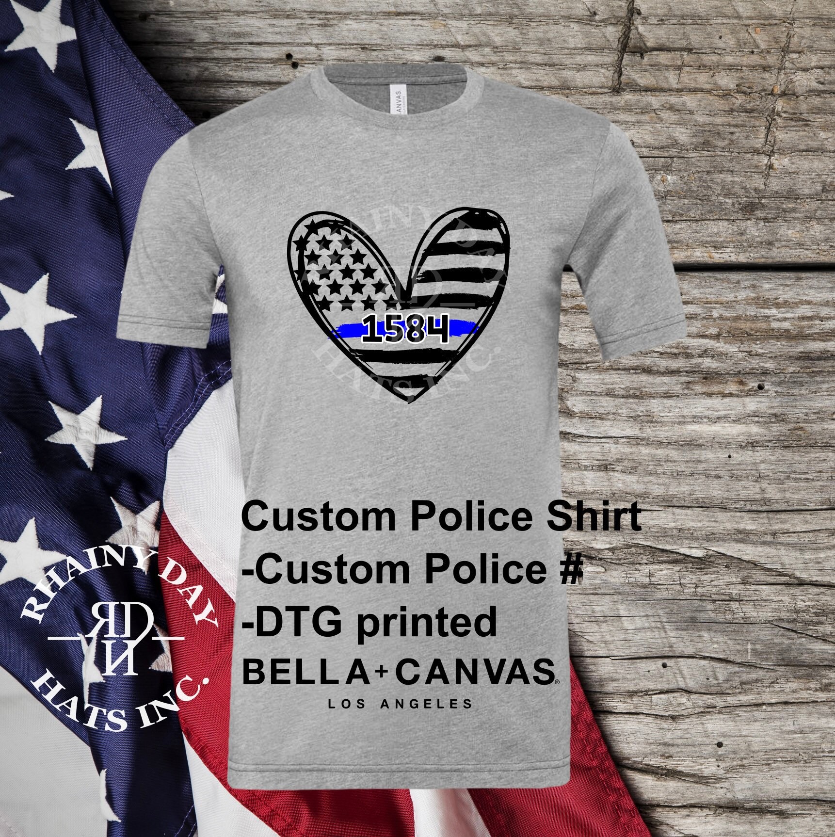 Police Mom Blue Line Flag Heart Police Mom Blue Line Flag Heart