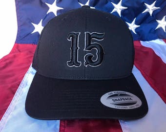 Free personalization, 3D numbers puffed out numbers hat, firefighter cap, fire station hat, custom embroidered hat, sports number baseball